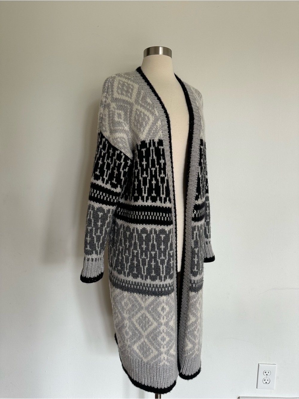 Autumn Cashmere Cashmere + Cotton Long Knit Sweater M